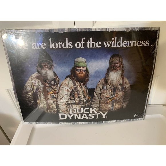 New DUCK DYNASTY METAL TIN SIGN 17"X12" WE ARE LORDS OF THE WILDERNESS - Picture 5 of 5
